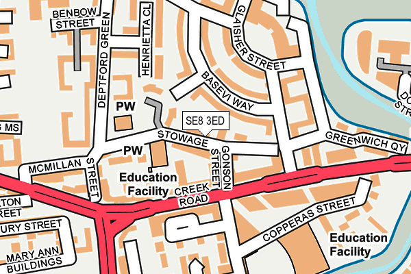 SE8 3ED map - OS OpenMap – Local (Ordnance Survey) SE8 3ED map - OS OpenMap – Local (Ordnance Survey)