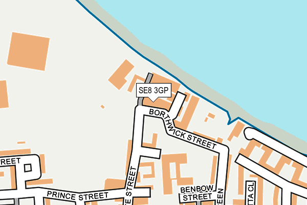SE8 3GP map - OS OpenMap – Local (Ordnance Survey) SE8 3GP map - OS OpenMap – Local (Ordnance Survey)