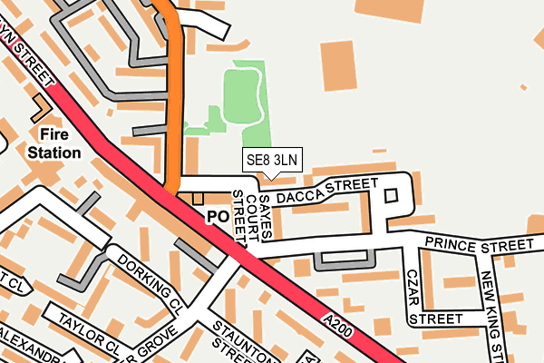 SE8 3LN map - OS OpenMap – Local (Ordnance Survey) SE8 3LN map - OS OpenMap – Local (Ordnance Survey)