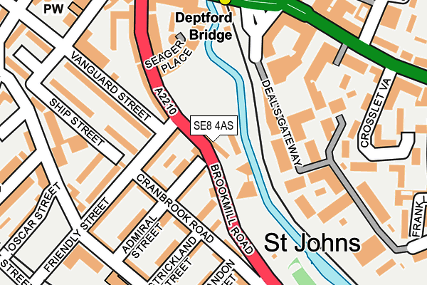 SE8 4AS map - OS OpenMap – Local (Ordnance Survey) SE8 4AS map - OS OpenMap – Local (Ordnance Survey)