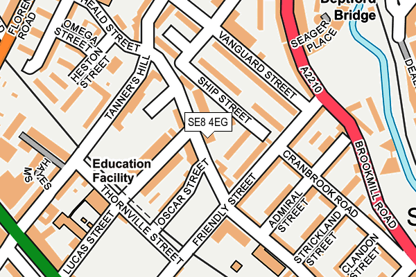 SE8 4EG map - OS OpenMap – Local (Ordnance Survey) SE8 4EG map - OS OpenMap – Local (Ordnance Survey)