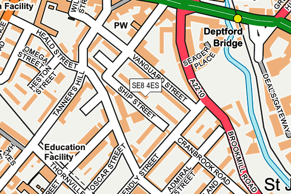 SE8 4ES map - OS OpenMap – Local (Ordnance Survey) SE8 4ES map - OS OpenMap – Local (Ordnance Survey)