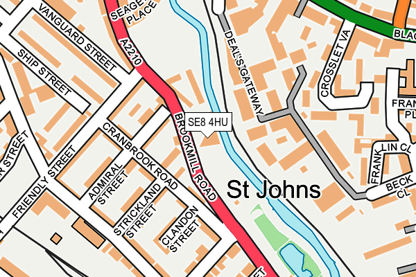 SE8 4HU map - OS OpenMap – Local (Ordnance Survey)