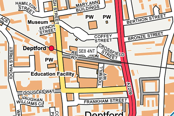 SE8 4NT map - OS OpenMap – Local (Ordnance Survey) SE8 4NT map - OS OpenMap – Local (Ordnance Survey)