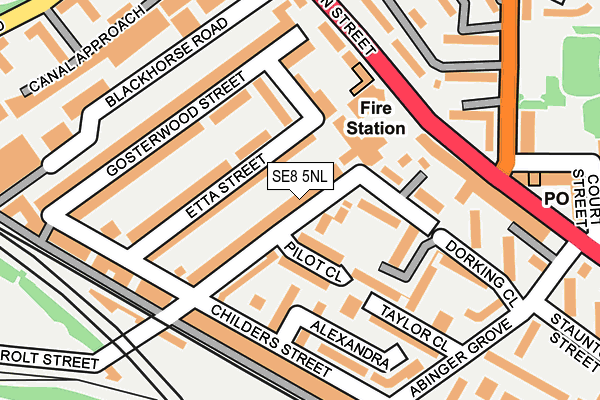 SE8 5NL map - OS OpenMap – Local (Ordnance Survey) SE8 5NL map - OS OpenMap – Local (Ordnance Survey)