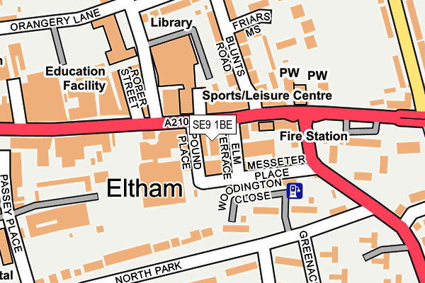SE9 1BE map - OS OpenMap – Local (Ordnance Survey) SE9 1BE map - OS OpenMap – Local (Ordnance Survey)