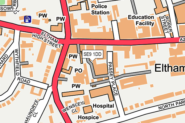 SE9 1DD map - OS OpenMap – Local (Ordnance Survey) SE9 1DD map - OS OpenMap – Local (Ordnance Survey)