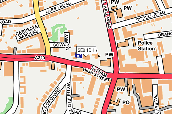 SE9 1DH map - OS OpenMap – Local (Ordnance Survey) SE9 1DH map - OS OpenMap – Local (Ordnance Survey)