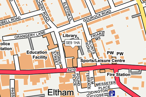 SE9 1HA map - OS OpenMap – Local (Ordnance Survey) SE9 1HA map - OS OpenMap – Local (Ordnance Survey)