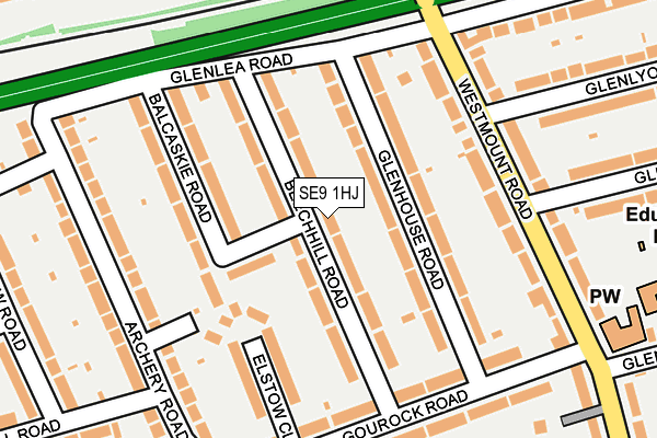 SE9 1HJ map - OS OpenMap – Local (Ordnance Survey) SE9 1HJ map - OS OpenMap – Local (Ordnance Survey)