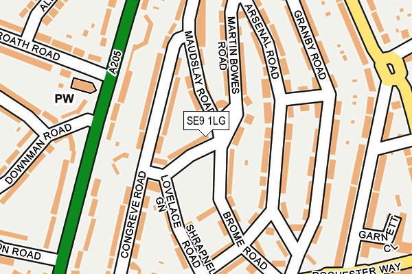 SE9 1LG map - OS OpenMap – Local (Ordnance Survey) SE9 1LG map - OS OpenMap – Local (Ordnance Survey)