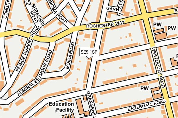 SE9 1SF map - OS OpenMap – Local (Ordnance Survey) SE9 1SF map - OS OpenMap – Local (Ordnance Survey)