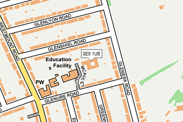 SE9 1UB map - OS OpenMap – Local (Ordnance Survey) SE9 1UB map - OS OpenMap – Local (Ordnance Survey)