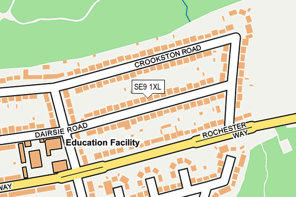SE9 1XL map - OS OpenMap – Local (Ordnance Survey) SE9 1XL map - OS OpenMap – Local (Ordnance Survey)