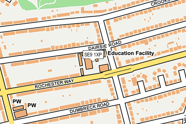 SE9 1XP map - OS OpenMap – Local (Ordnance Survey) SE9 1XP map - OS OpenMap – Local (Ordnance Survey)