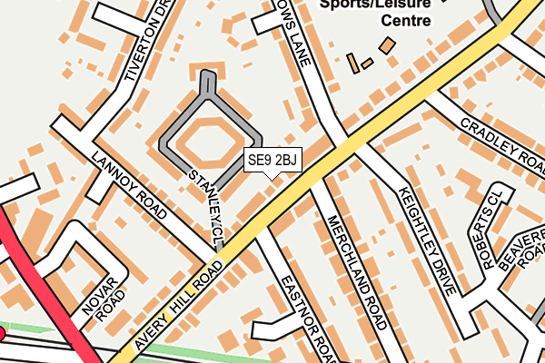 SE9 2BJ map - OS OpenMap – Local (Ordnance Survey) SE9 2BJ map - OS OpenMap – Local (Ordnance Survey)