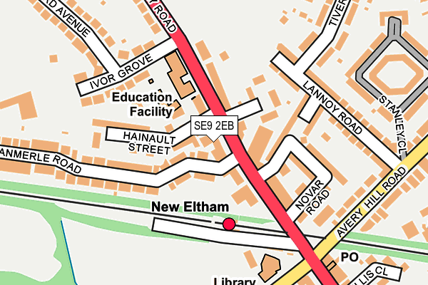 SE9 2EB map - OS OpenMap – Local (Ordnance Survey) SE9 2EB map - OS OpenMap – Local (Ordnance Survey)