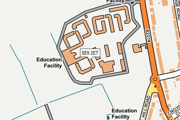 SE9 2ET map - OS OpenMap – Local (Ordnance Survey) SE9 2ET map - OS OpenMap – Local (Ordnance Survey)