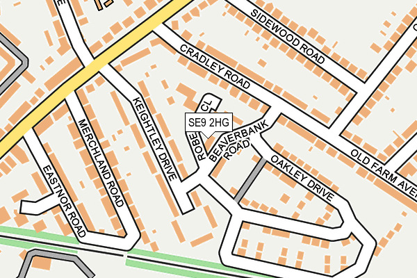 SE9 2HG map - OS OpenMap – Local (Ordnance Survey) SE9 2HG map - OS OpenMap – Local (Ordnance Survey)