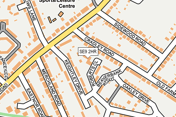 SE9 2HR map - OS OpenMap – Local (Ordnance Survey) SE9 2HR map - OS OpenMap – Local (Ordnance Survey)