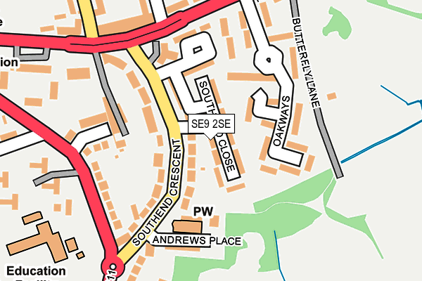 SE9 2SE map - OS OpenMap – Local (Ordnance Survey) SE9 2SE map - OS OpenMap – Local (Ordnance Survey)