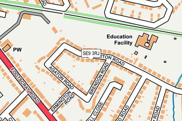 SE9 3RJ map - OS OpenMap – Local (Ordnance Survey) SE9 3RJ map - OS OpenMap – Local (Ordnance Survey)