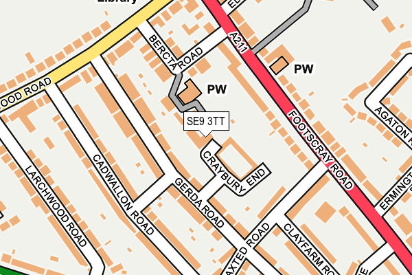 SE9 3TT map - OS OpenMap – Local (Ordnance Survey) SE9 3TT map - OS OpenMap – Local (Ordnance Survey)