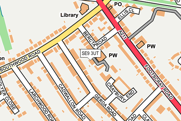 SE9 3UT map - OS OpenMap – Local (Ordnance Survey) SE9 3UT map - OS OpenMap – Local (Ordnance Survey)