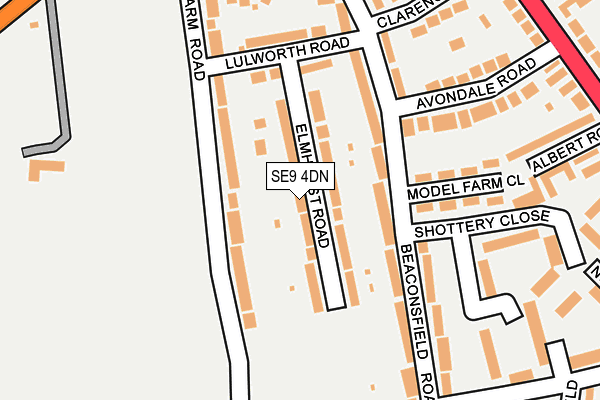 SE9 4DN map - OS OpenMap – Local (Ordnance Survey) SE9 4DN map - OS OpenMap – Local (Ordnance Survey)