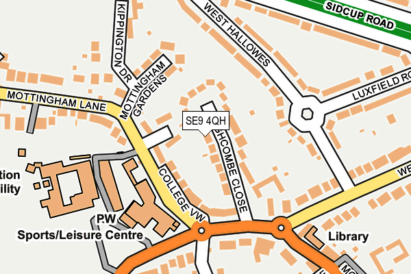 SE9 4QH map - OS OpenMap – Local (Ordnance Survey) SE9 4QH map - OS OpenMap – Local (Ordnance Survey)