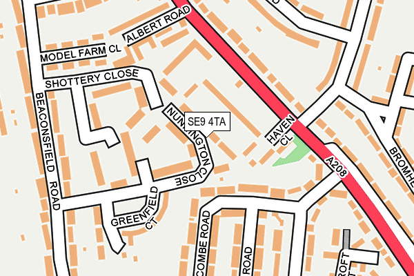 SE9 4TA map - OS OpenMap – Local (Ordnance Survey) SE9 4TA map - OS OpenMap – Local (Ordnance Survey)