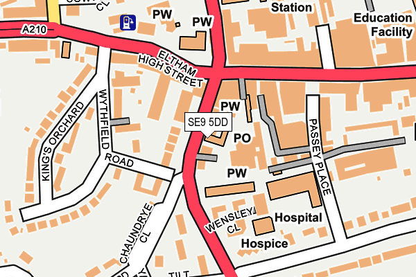 SE9 5DD map - OS OpenMap – Local (Ordnance Survey) SE9 5DD map - OS OpenMap – Local (Ordnance Survey)