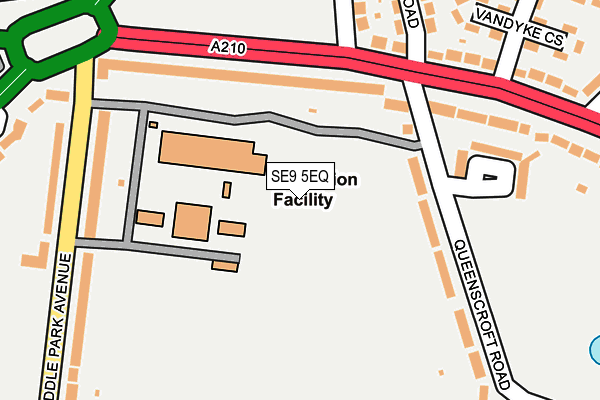 SE9 5EQ map - OS OpenMap – Local (Ordnance Survey) SE9 5EQ map - OS OpenMap – Local (Ordnance Survey)