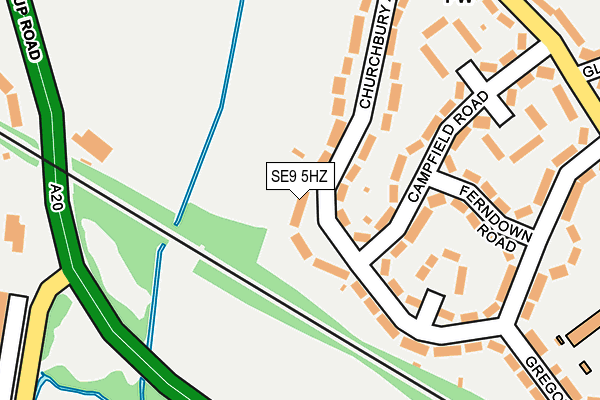 SE9 5HZ map - OS OpenMap – Local (Ordnance Survey) SE9 5HZ map - OS OpenMap – Local (Ordnance Survey)
