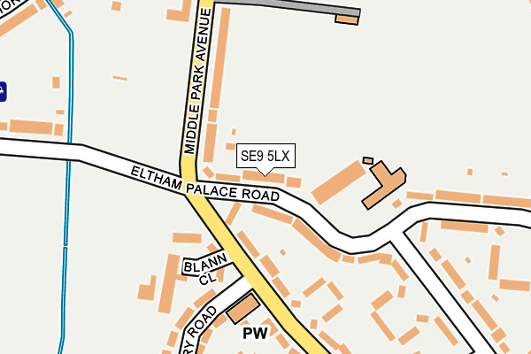 SE9 5LX map - OS OpenMap – Local (Ordnance Survey) SE9 5LX map - OS OpenMap – Local (Ordnance Survey)