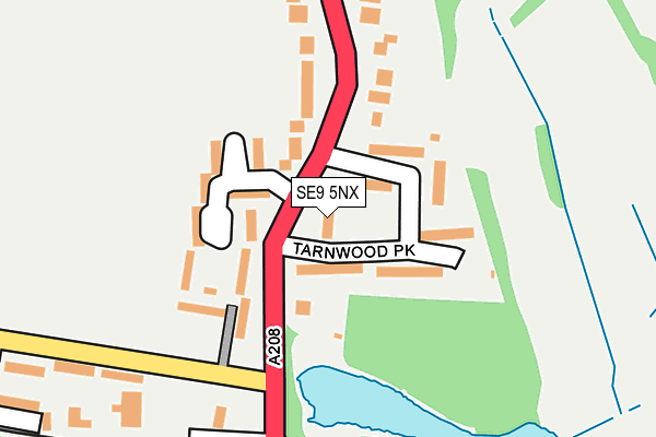SE9 5NX map - OS OpenMap – Local (Ordnance Survey) SE9 5NX map - OS OpenMap – Local (Ordnance Survey)