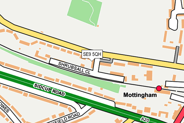 SE9 5QH map - OS OpenMap – Local (Ordnance Survey) SE9 5QH map - OS OpenMap – Local (Ordnance Survey)