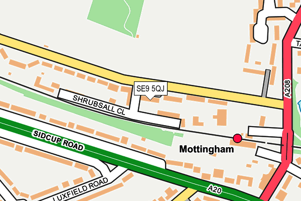 SE9 5QJ map - OS OpenMap – Local (Ordnance Survey) SE9 5QJ map - OS OpenMap – Local (Ordnance Survey)