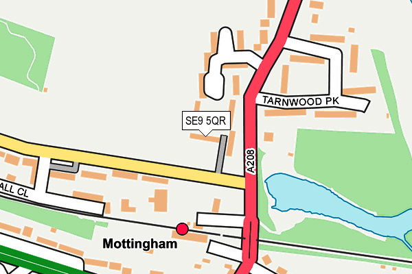 SE9 5QR map - OS OpenMap – Local (Ordnance Survey) SE9 5QR map - OS OpenMap – Local (Ordnance Survey)