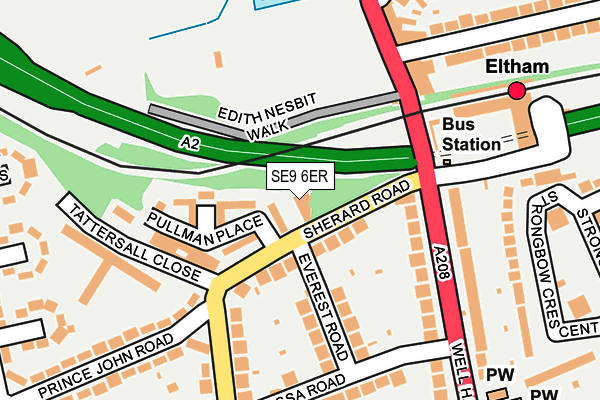 SE9 6ER map - OS OpenMap – Local (Ordnance Survey) SE9 6ER map - OS OpenMap – Local (Ordnance Survey)