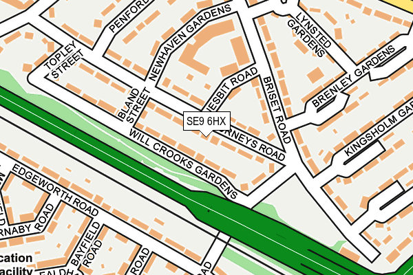 SE9 6HX map - OS OpenMap – Local (Ordnance Survey) SE9 6HX map - OS OpenMap – Local (Ordnance Survey)