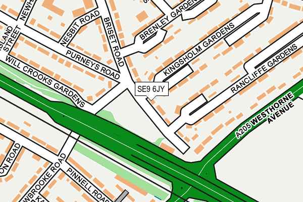 SE9 6JY map - OS OpenMap – Local (Ordnance Survey) SE9 6JY map - OS OpenMap – Local (Ordnance Survey)