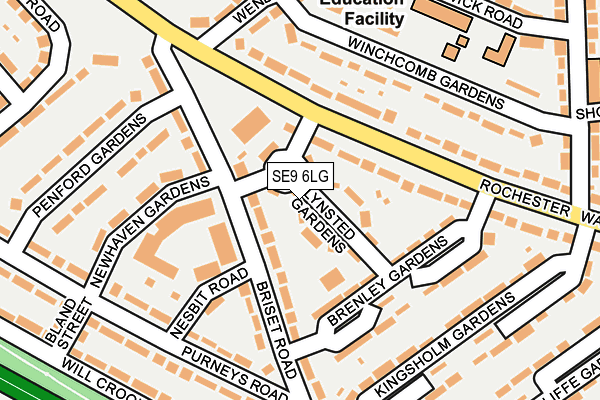 SE9 6LG map - OS OpenMap – Local (Ordnance Survey) SE9 6LG map - OS OpenMap – Local (Ordnance Survey)