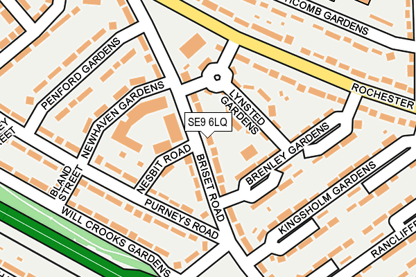 SE9 6LQ map - OS OpenMap – Local (Ordnance Survey) SE9 6LQ map - OS OpenMap – Local (Ordnance Survey)