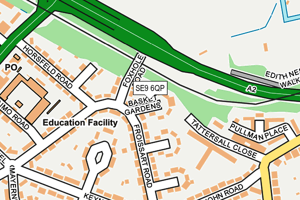 SE9 6QP map - OS OpenMap – Local (Ordnance Survey) SE9 6QP map - OS OpenMap – Local (Ordnance Survey)