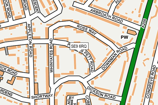 SE9 6RQ map - OS OpenMap – Local (Ordnance Survey) SE9 6RQ map - OS OpenMap – Local (Ordnance Survey)