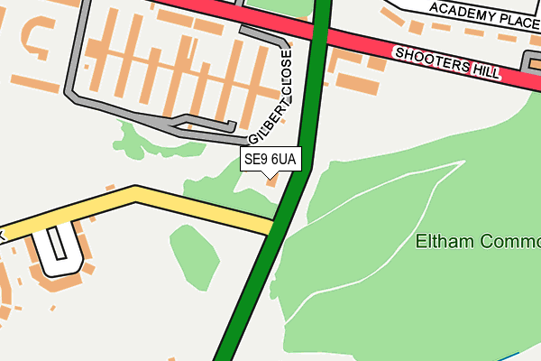 SE9 6UA map - OS OpenMap – Local (Ordnance Survey) SE9 6UA map - OS OpenMap – Local (Ordnance Survey)