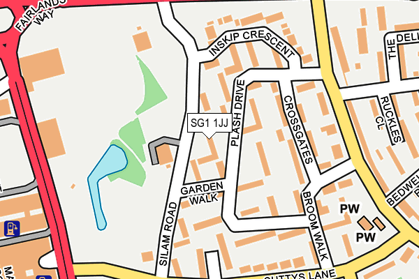 SG1 1JJ map - OS OpenMap – Local (Ordnance Survey) SG1 1JJ map - OS OpenMap – Local (Ordnance Survey)