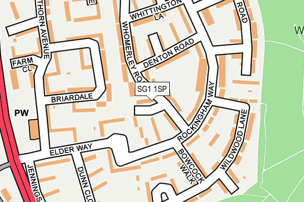 SG1 1SP map - OS OpenMap – Local (Ordnance Survey) SG1 1SP map - OS OpenMap – Local (Ordnance Survey)