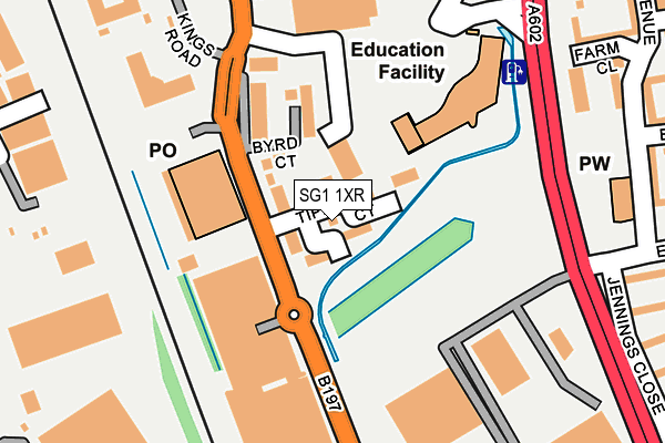 SG1 1XR map - OS OpenMap – Local (Ordnance Survey) SG1 1XR map - OS OpenMap – Local (Ordnance Survey)